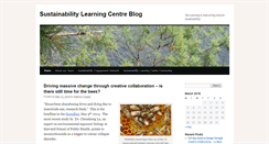 Desktop Screenshot of blog.sustainabilitylearningcentre.com