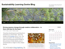 Tablet Screenshot of blog.sustainabilitylearningcentre.com